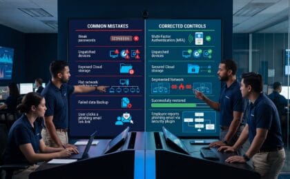 common cybersecurity mistakes